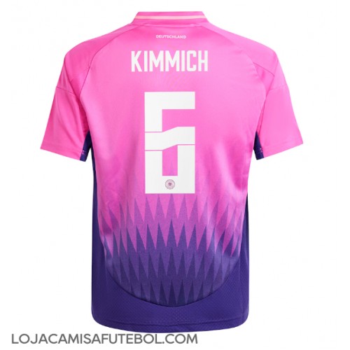 Camisa de Futebol Alemanha Joshua Kimmich #6 Equipamento Secundário Europeu 2024 Manga Curta